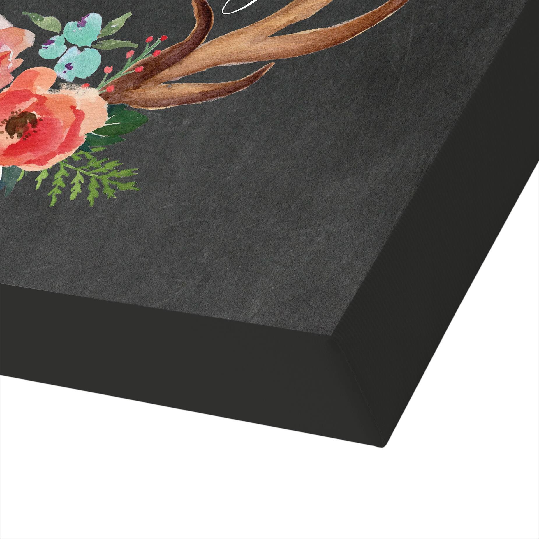 Americanflat - 8" x 10" Dream Big Antlers Chalkboard 01 by Amy Brinkman